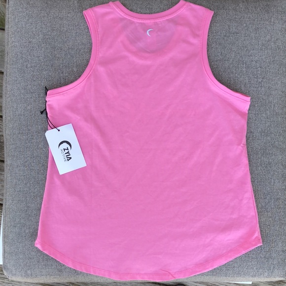 NWT! - ZYIA Active Pink South Beach Tank Top - Picture 7 of 9